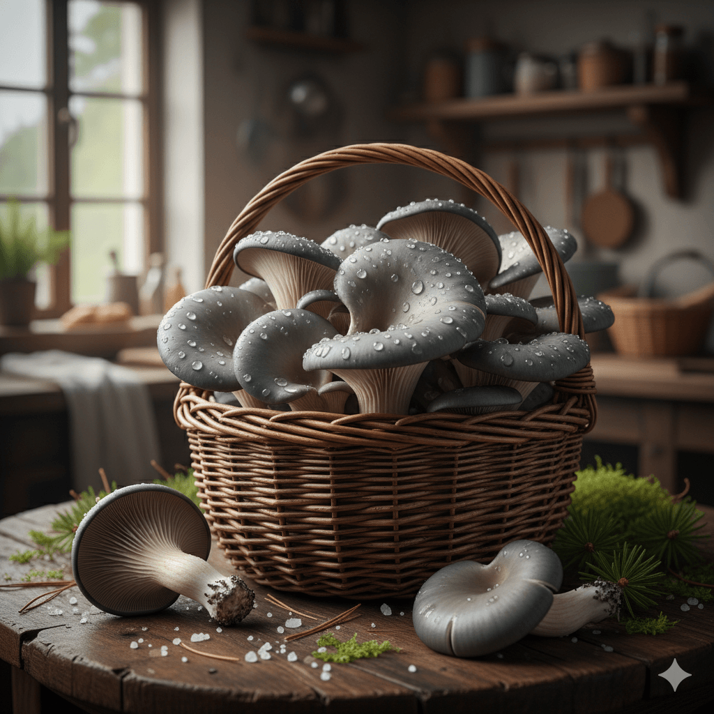Grey Oyster Mushrooms